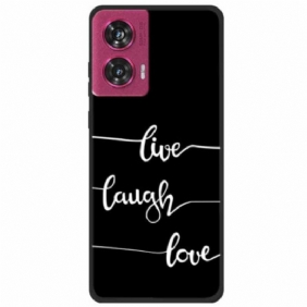 Case Motorola Edge 50 Fusion Puhelinkuoret Live Laugh Love