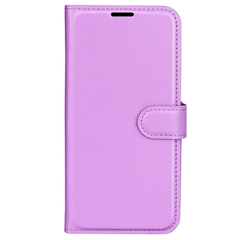 Kotelot Oppo Reno 12f 5g Classic Litchi Faux Leather