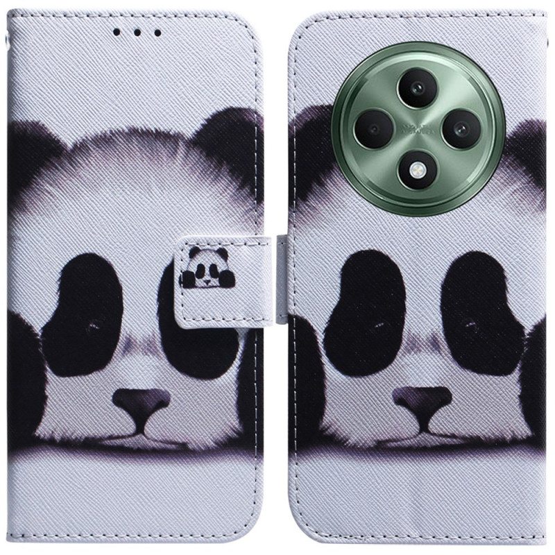 Nahkakotelo Oppo Reno 12f 5g Panda