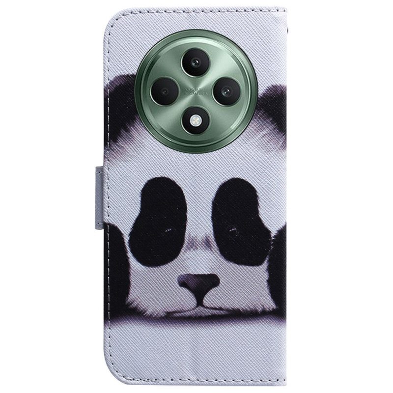 Nahkakotelo Oppo Reno 12f 5g Panda