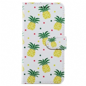 Kotelot iPhone 15 Plus Suojaketju Kuori Ananas Hihnalla