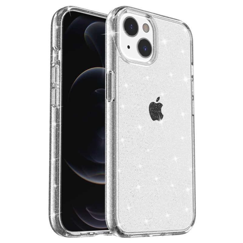 Kuori iPhone 15 Plus Läpinäkyvä Glitter