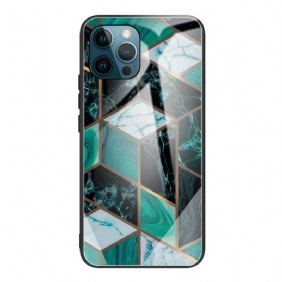 Case iPhone 13 Pro Max Geometria Marmori Karkaistu Lasi