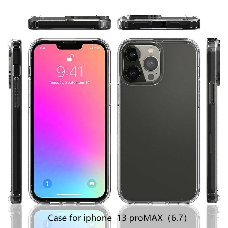 Case iPhone 13 Pro Max Läpinäkyvä Hybridi