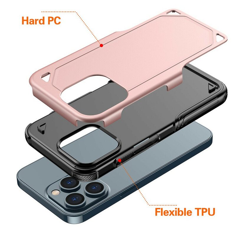 Case iPhone 13 Pro Max Panssarimetalliefekti