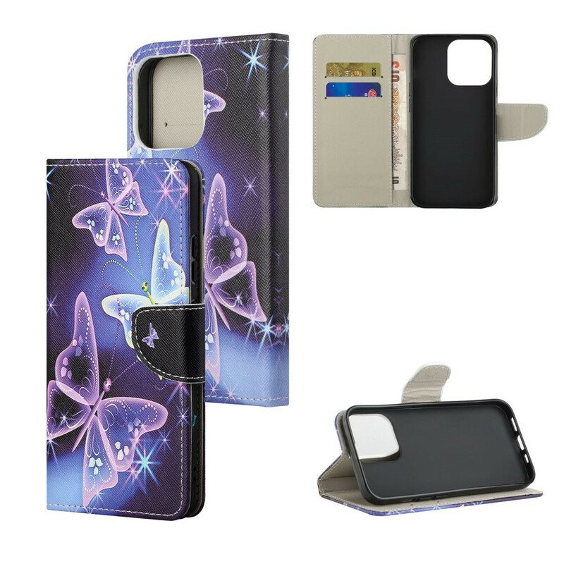 Flip Case iPhone 13 Pro Max Modernit Perhoset