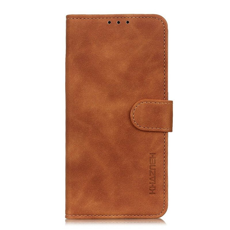 Kotelot iPhone 13 Pro Max Matta Vintage Leather Effect Khazneh