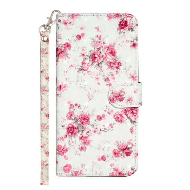 Kotelot iPhone 13 Pro Max Suojaketju Kuori Strap Light Spot Flowers