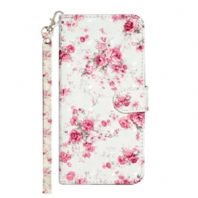 Kotelot iPhone 13 Pro Max Suojaketju Kuori Strap Light Spot Flowers