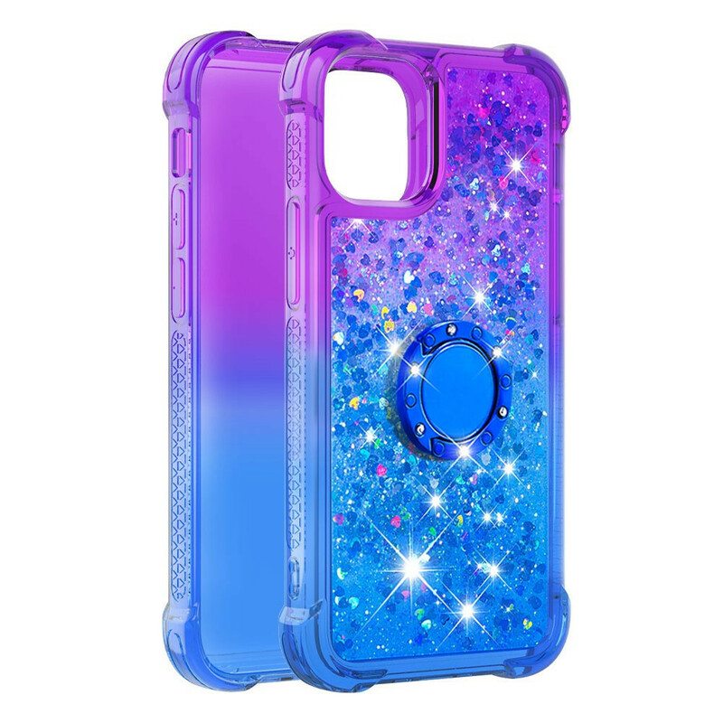 Kuori iPhone 13 Pro Max Glitter Ring-kiinnike