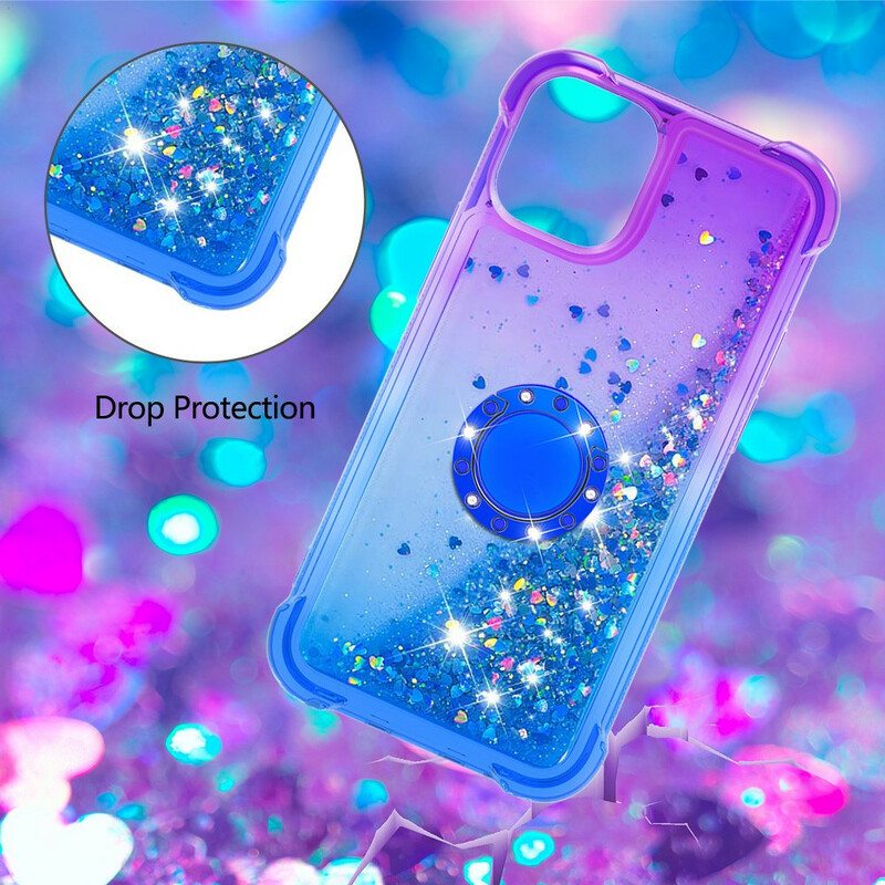 Kuori iPhone 13 Pro Max Glitter Ring-kiinnike