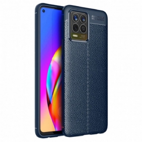 Case Realme 8 / 8 Pro Kaksilinjainen Litsi-nahkaefekti