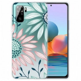 Case Xiaomi Redmi Note 10 / 10S Läpinäkyvä Yksi Kukka