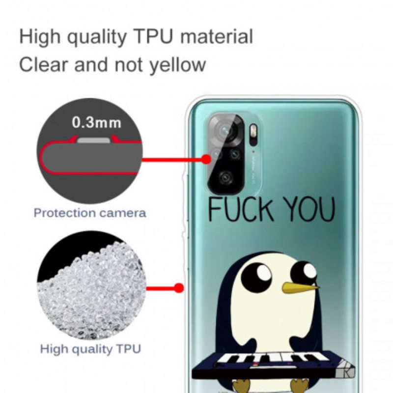 Case Xiaomi Redmi Note 10 / 10S Pingviini Vittu Sinua