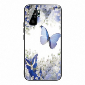 Kuori Xiaomi Redmi Note 10 / 10S Butterflies Design Karkaistu Lasi