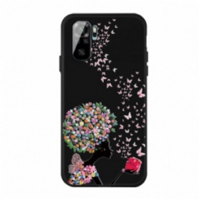 Kuori Xiaomi Redmi Note 10 / 10S Flower Head -nainen