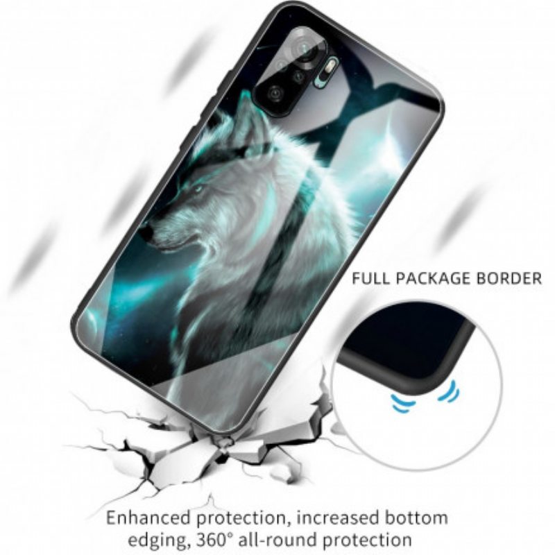 Kuori Xiaomi Redmi Note 10 / 10S Tempered Glass Wolf