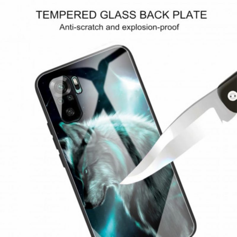 Kuori Xiaomi Redmi Note 10 / 10S Tempered Glass Wolf