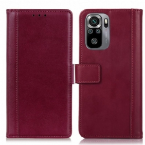 Nahkakotelo Xiaomi Redmi Note 10 / 10S Split Leather -tyyli