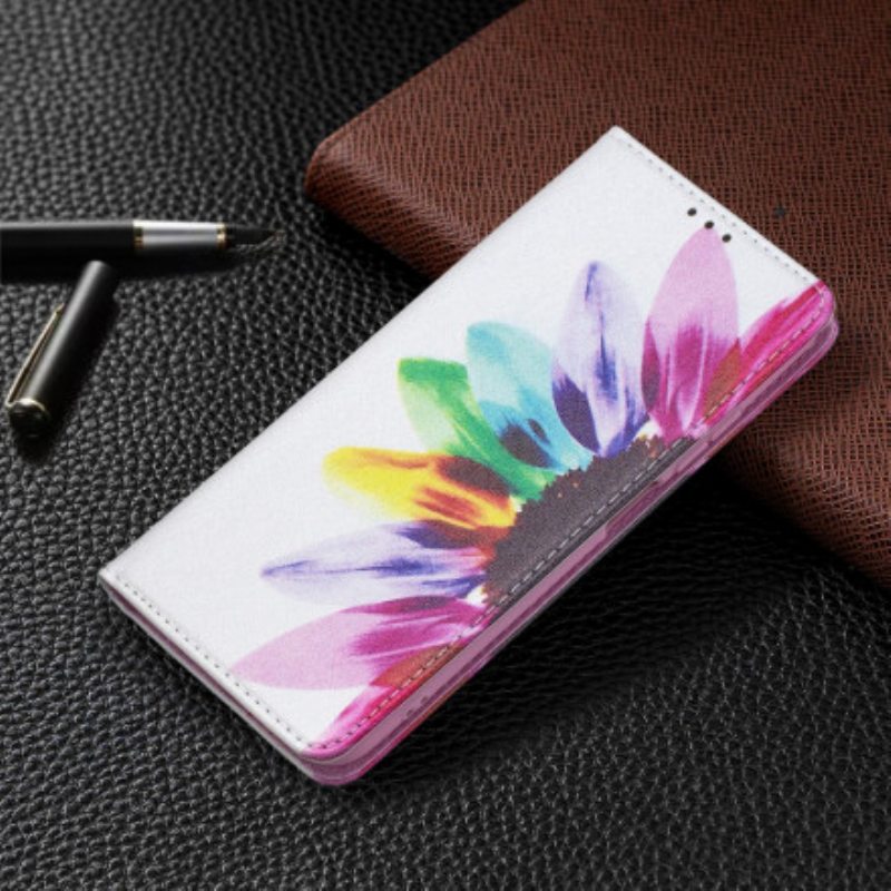 Puhelinkuoret Xiaomi Redmi Note 10 / 10S Kotelot Flip Akvarelli Kukka