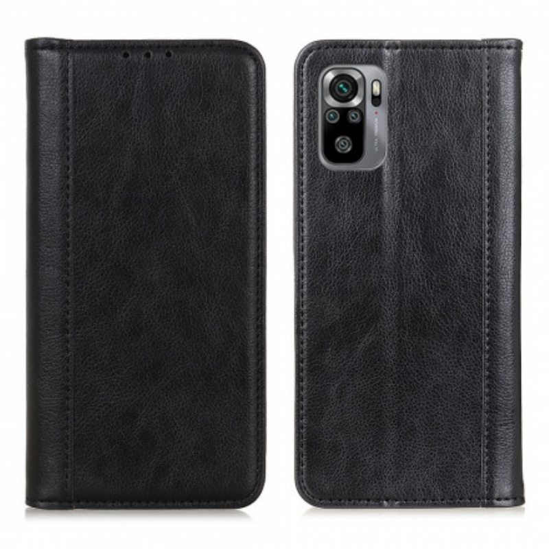 Puhelinkuoret Xiaomi Redmi Note 10 / 10S Kotelot Flip Litchi Split Leather -versio