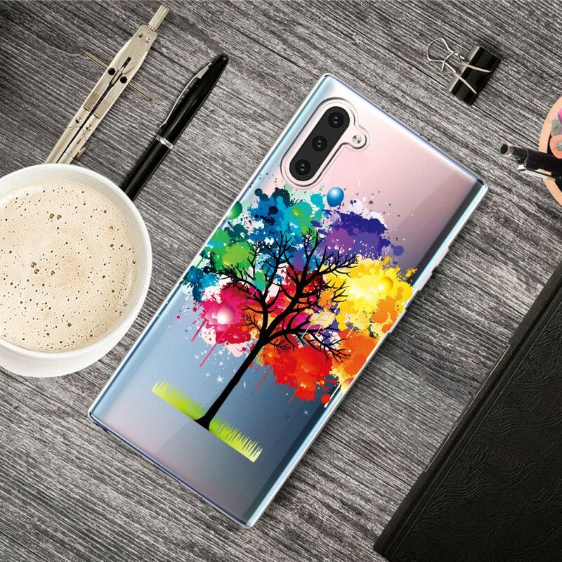 Case Samsung Galaxy Note 10 Saumaton Akvarellipuu