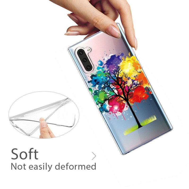 Case Samsung Galaxy Note 10 Saumaton Akvarellipuu