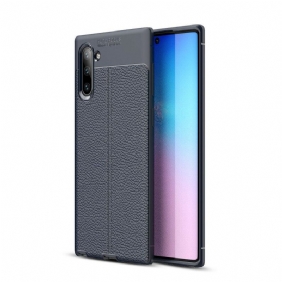 Kuori Samsung Galaxy Note 10 Kaksilinjainen Litsi-nahkaefekti