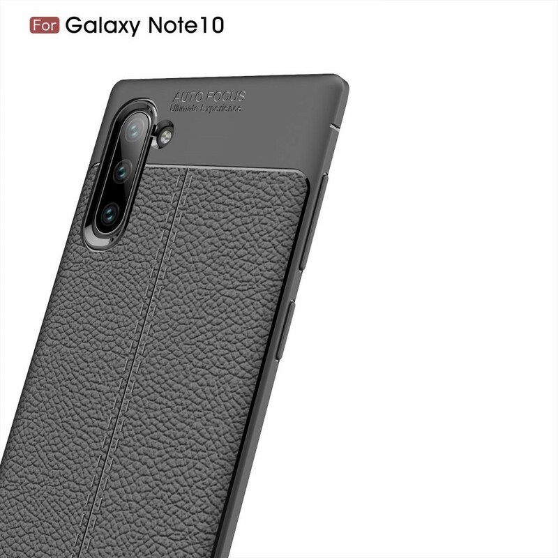 Kuori Samsung Galaxy Note 10 Kaksilinjainen Litsi-nahkaefekti