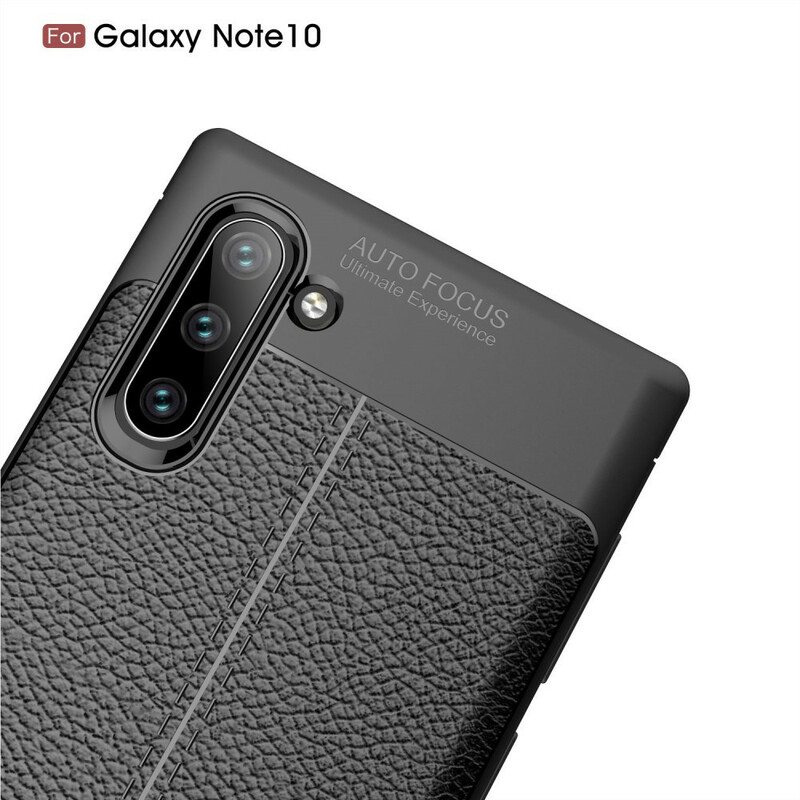 Kuori Samsung Galaxy Note 10 Kaksilinjainen Litsi-nahkaefekti