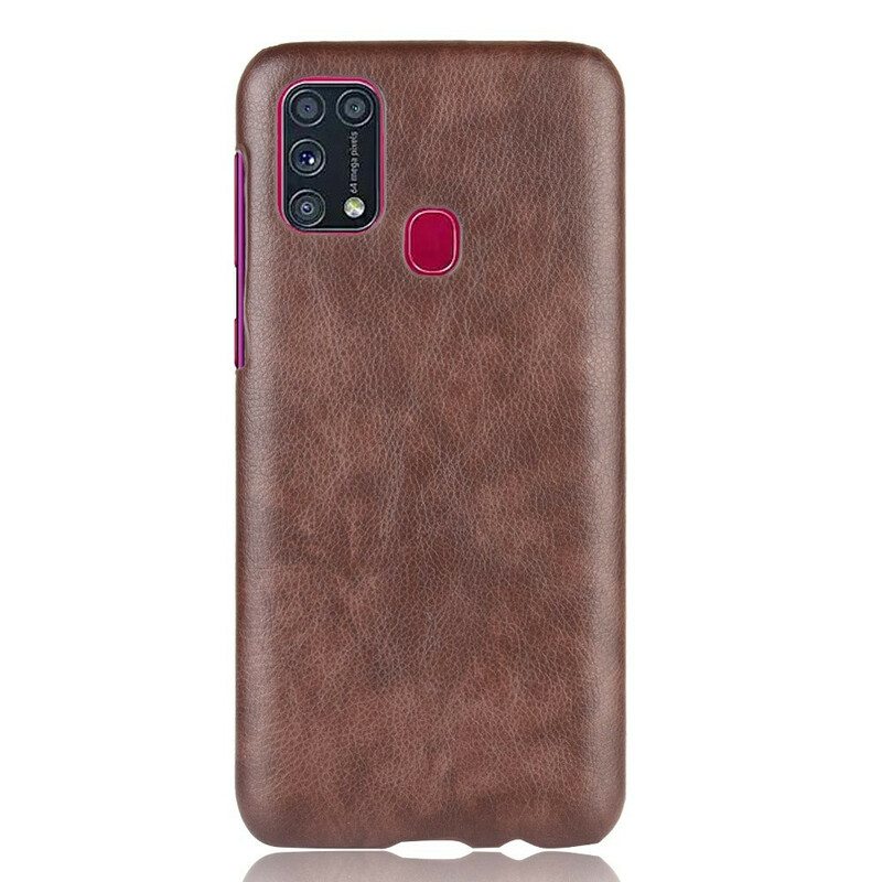 Case Samsung Galaxy M31 Litchi Performance -nahkaefekti