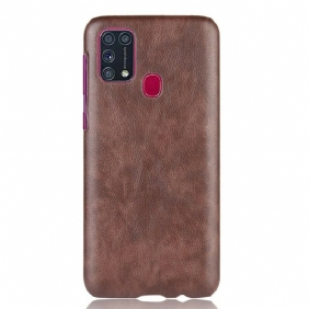 Case Samsung Galaxy M31 Litchi Performance -nahkaefekti