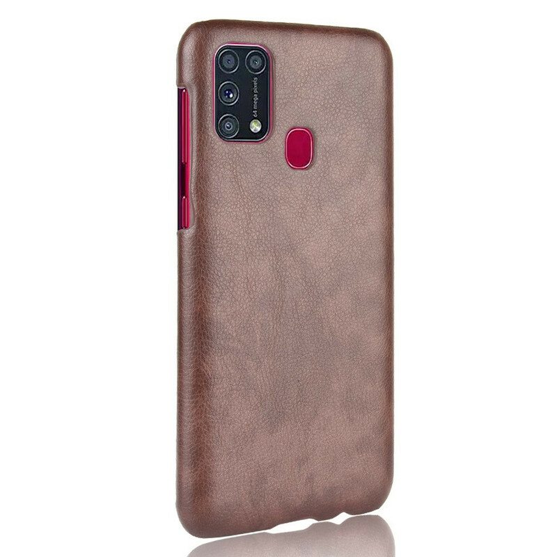 Case Samsung Galaxy M31 Litchi Performance -nahkaefekti