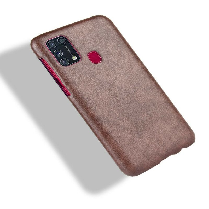 Case Samsung Galaxy M31 Litchi Performance -nahkaefekti