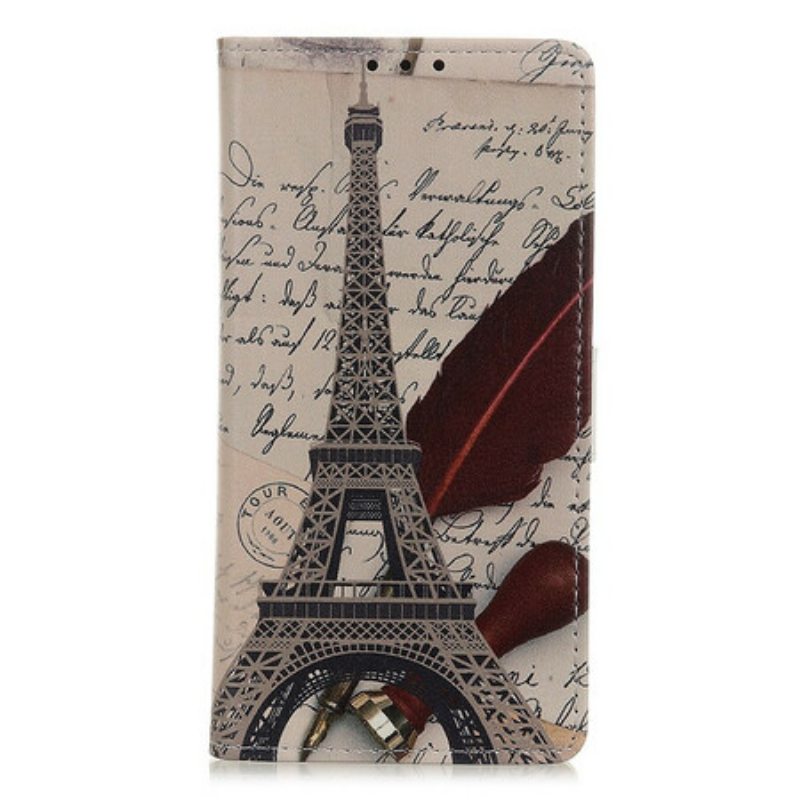 Flip Case Samsung Galaxy M31 Runoilijan Eiffel-torni