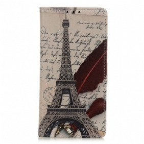 Flip Case Samsung Galaxy M31 Runoilijan Eiffel-torni