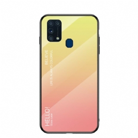 Kuori Samsung Galaxy M31 Karkaistu Lasi Hello