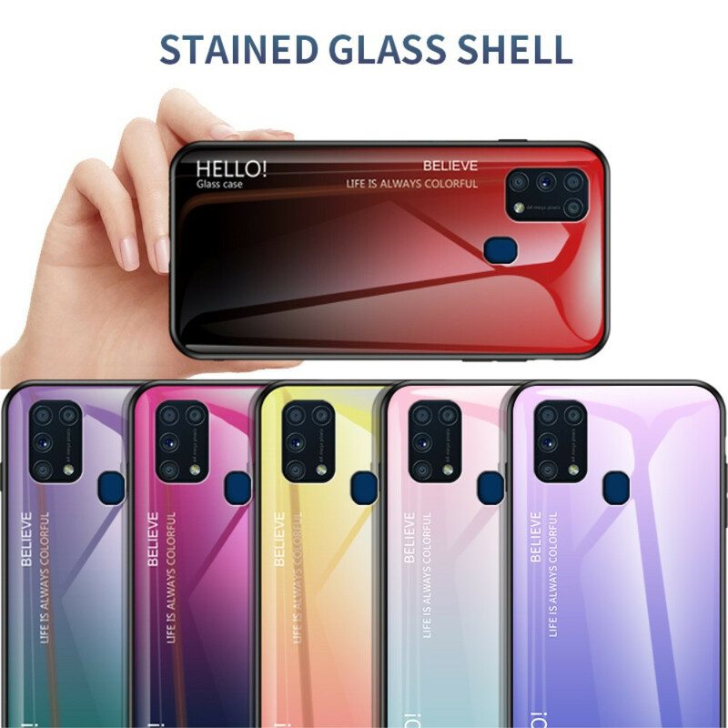 Kuori Samsung Galaxy M31 Karkaistu Lasi Hello