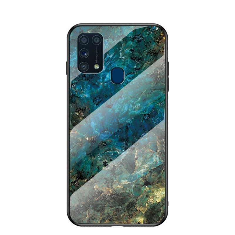 Kuori Samsung Galaxy M31 Premium Värillinen Karkaistu Lasi