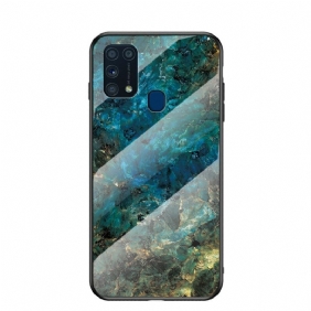 Kuori Samsung Galaxy M31 Premium Värillinen Karkaistu Lasi