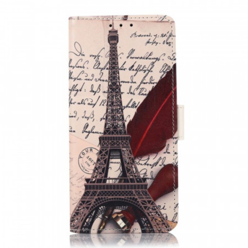 Flip Case Huawei Nova 8i Runoilijan Eiffel-torni