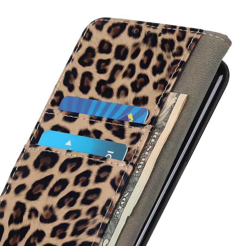 Flip Case Huawei Nova 8i Tavallinen Leopardi