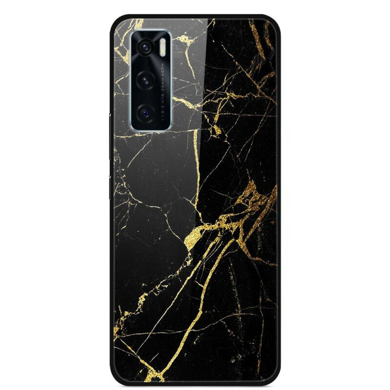 Kuori Vivo Y70 Supreme Marble Karkaistu Lasi