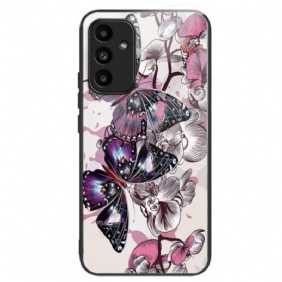 Case Samsung Galaxy A15 5g Puhelinkuoret Karkaistu Lasi Purppuraperhoset