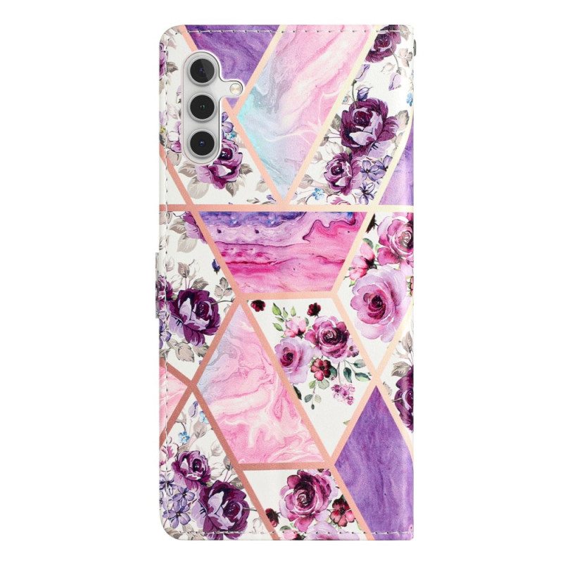 Kotelot Samsung Galaxy A15 5g Purple Flowers In Lainère