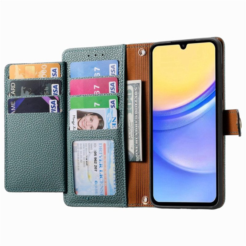 Kotelot Samsung Galaxy A15 5g Sydänkuvio Ja Rfid-suojaus