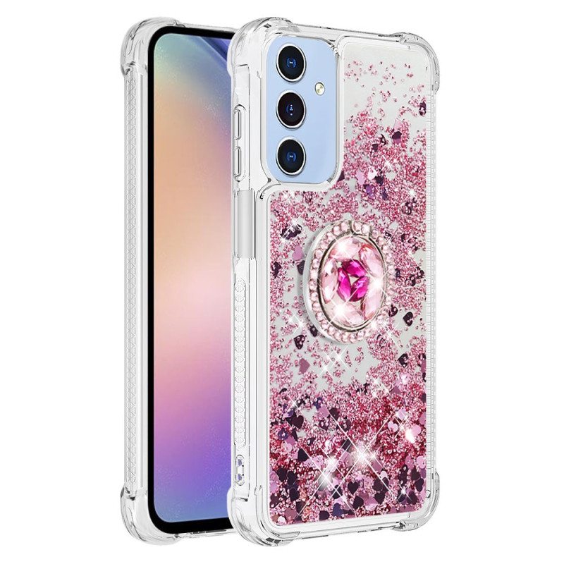 Kuori Samsung Galaxy A15 5g Liquid Glitter -tukirengas Suojakuori