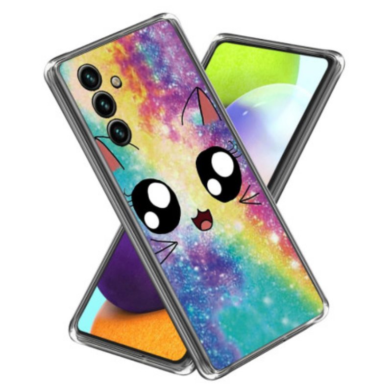 Kuori Samsung Galaxy A15 5g Rainbow Cat Suojakuori