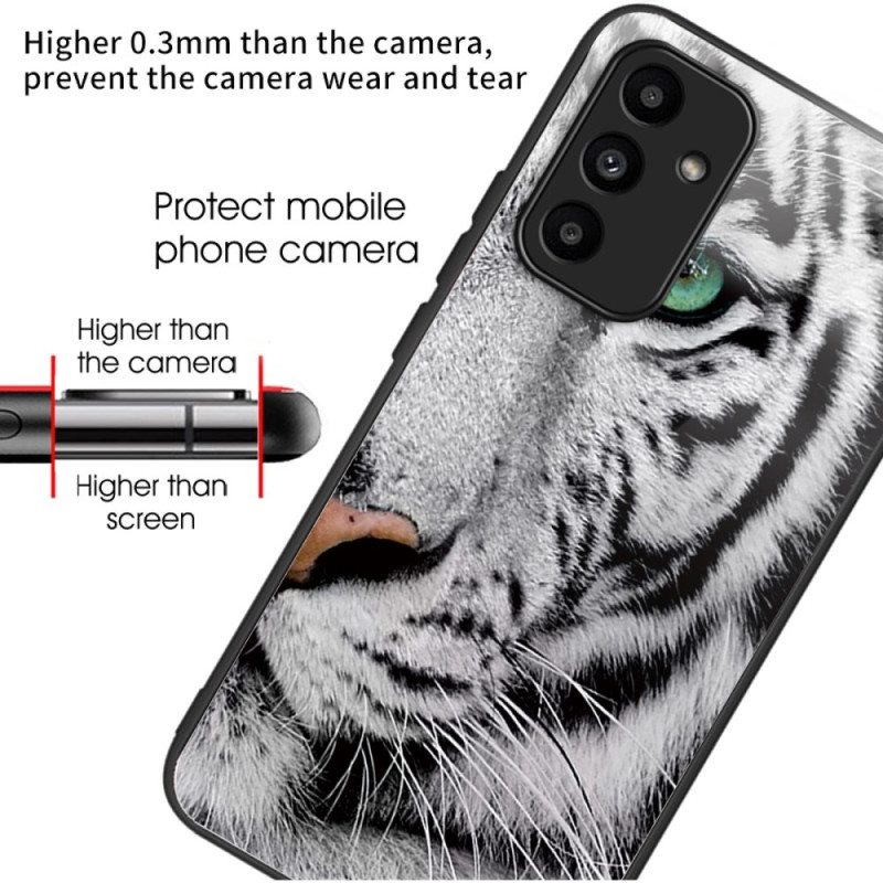 Kuori Samsung Galaxy A15 5g Tiger Head -karkaistu Lasi