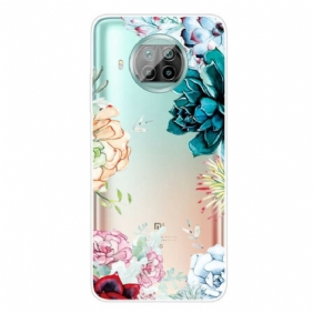 Case Xiaomi Redmi Note 9 Pro 5G Akvarelli Kukkia